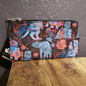 New! Loungefly Star Wars 40th Anniversary Empire Strikes Back Pouch Cosmetic Bag